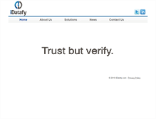 Tablet Screenshot of idatafy.com